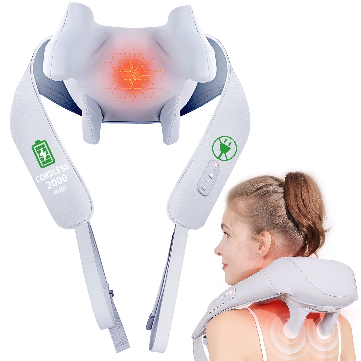 Newly Upgraded Rechargeable Shoulder And Neck Massager