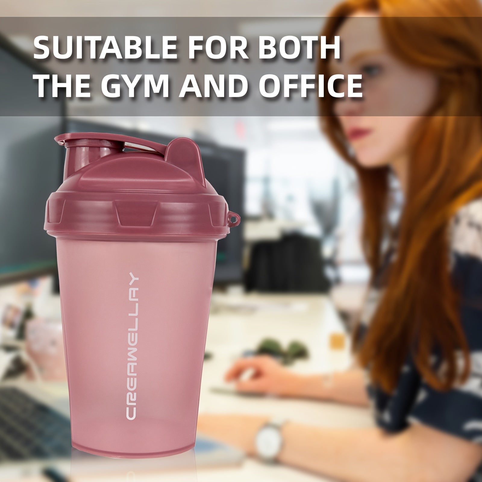 Protein Shaker Cup BPA Free Leak Proof Mixing Ball - Revitalize Mind Body
