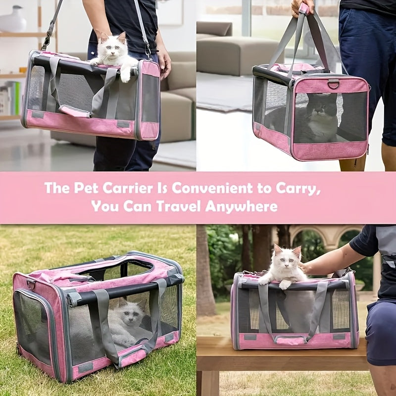 Airline Approved Soft Sided Cat and Dog Carrier Durable Travel