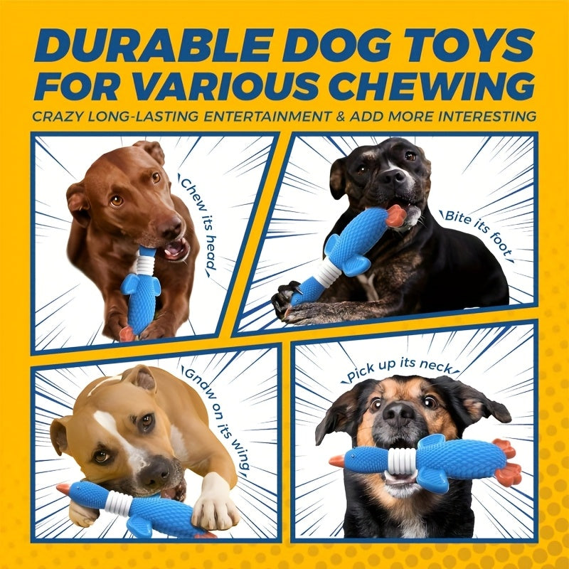 SHARLOVY Nylon Goose Dog Toys For Aggressive Chewers
