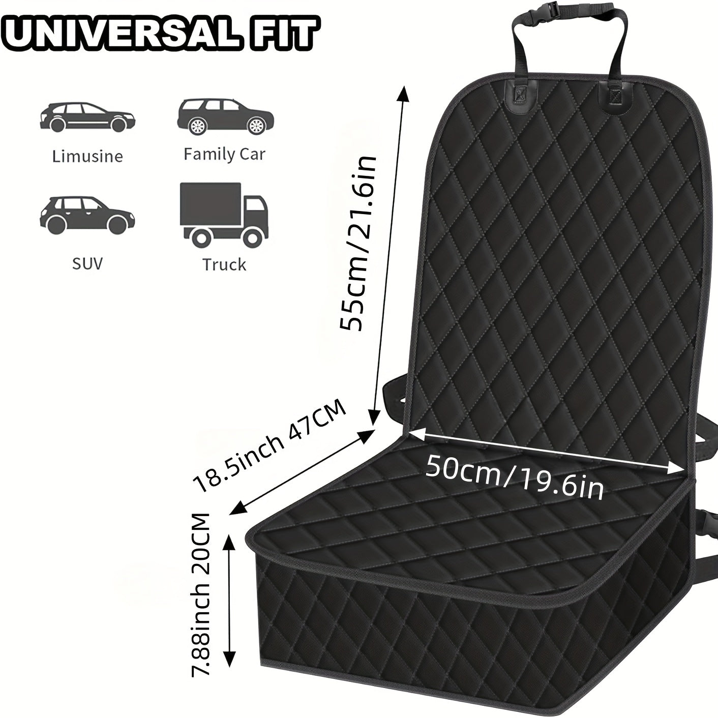 Waterproof Dog Seat Cover for Front Row Car Protection - Revitalize Mind Body
