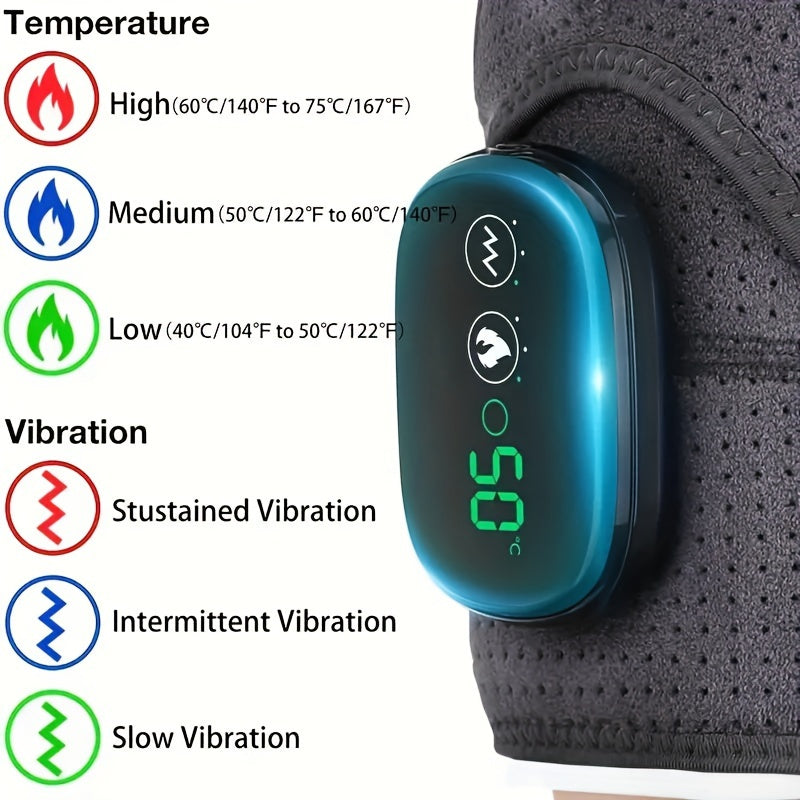 [Wireless Heating Massager] 3 Heat/3 Vibration Wireless Heating Shoulder Wrap And Massager | Adjustable Straps, Portable, Suitable for Shoulders And Knees, Home And Travel Massager - Revitalize Mind Body
