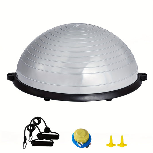 HAPPYBUY Half Exercise Ball With Bands For Core Balance