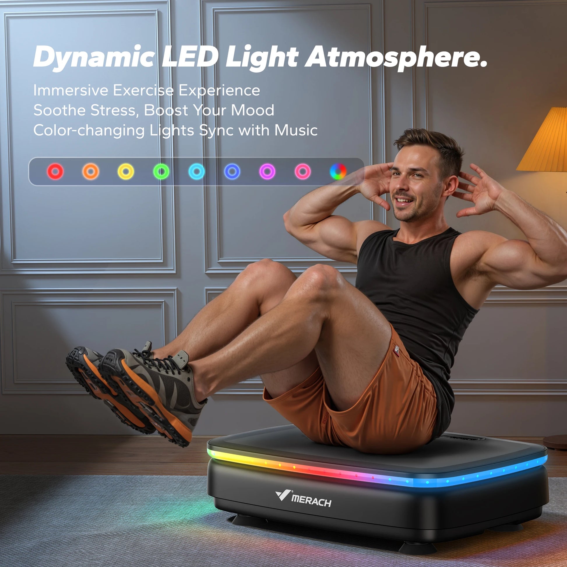 MERACH Vibration Plate Exercise Machine for Whole Body Workout - Revitalize Mind Body