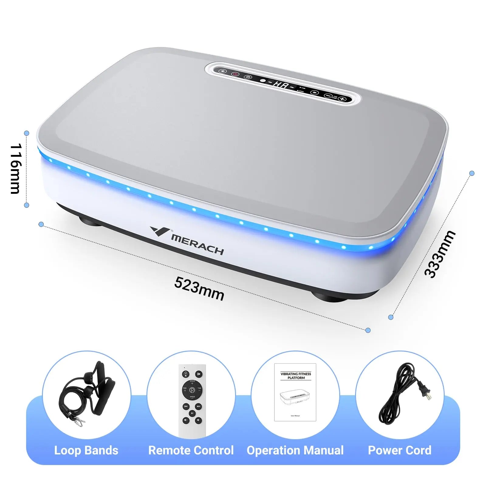 MERACH Vibration Plate Exercise Machine for Whole Body Workout - Revitalize Mind Body