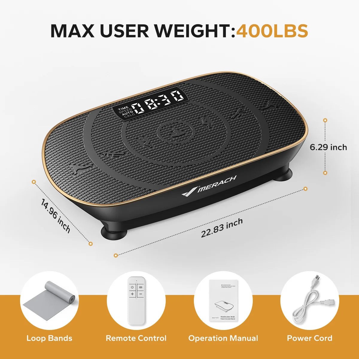 Merach Vibration Plate CV30 Whole Body Workout Machine - Revitalize Mind Body