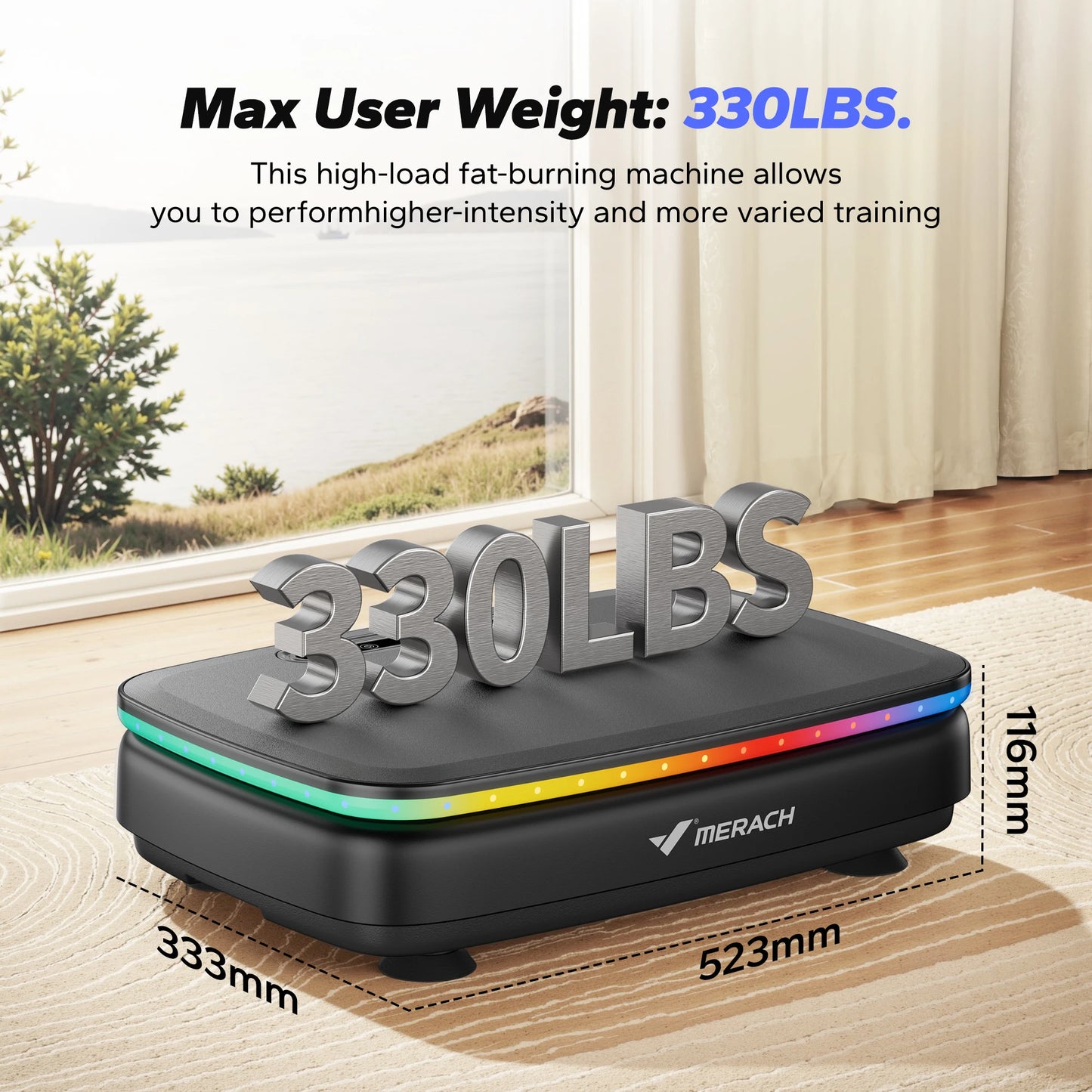 MERACH Vibration Plate Exercise Machine for Whole Body Workout - Revitalize Mind Body