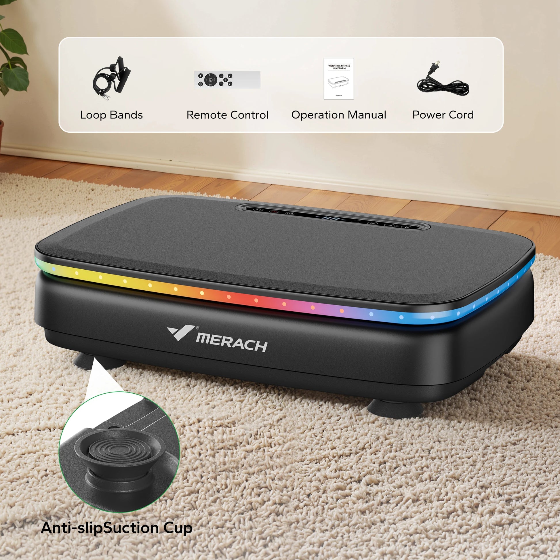 MERACH Vibration Plate Exercise Machine for Whole Body Workout - Revitalize Mind Body