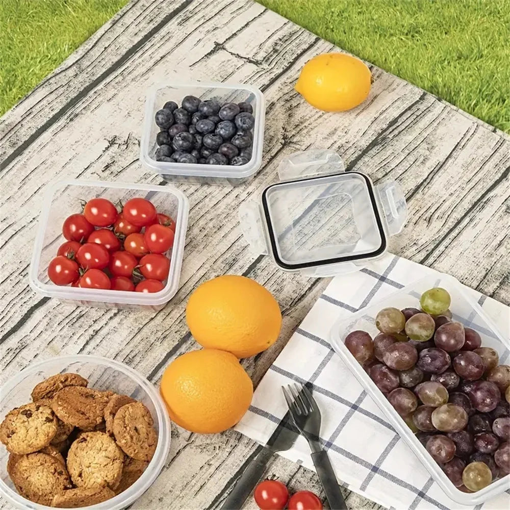 NONED 12-Piece Airtight Lunch Boxes Microwave Safe BPA Free - Revitalize Mind Body