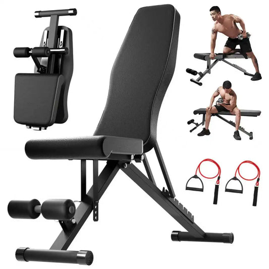 Adjustable Weight Bench For Full Body Workout Foldable - Revitalize Mind Body