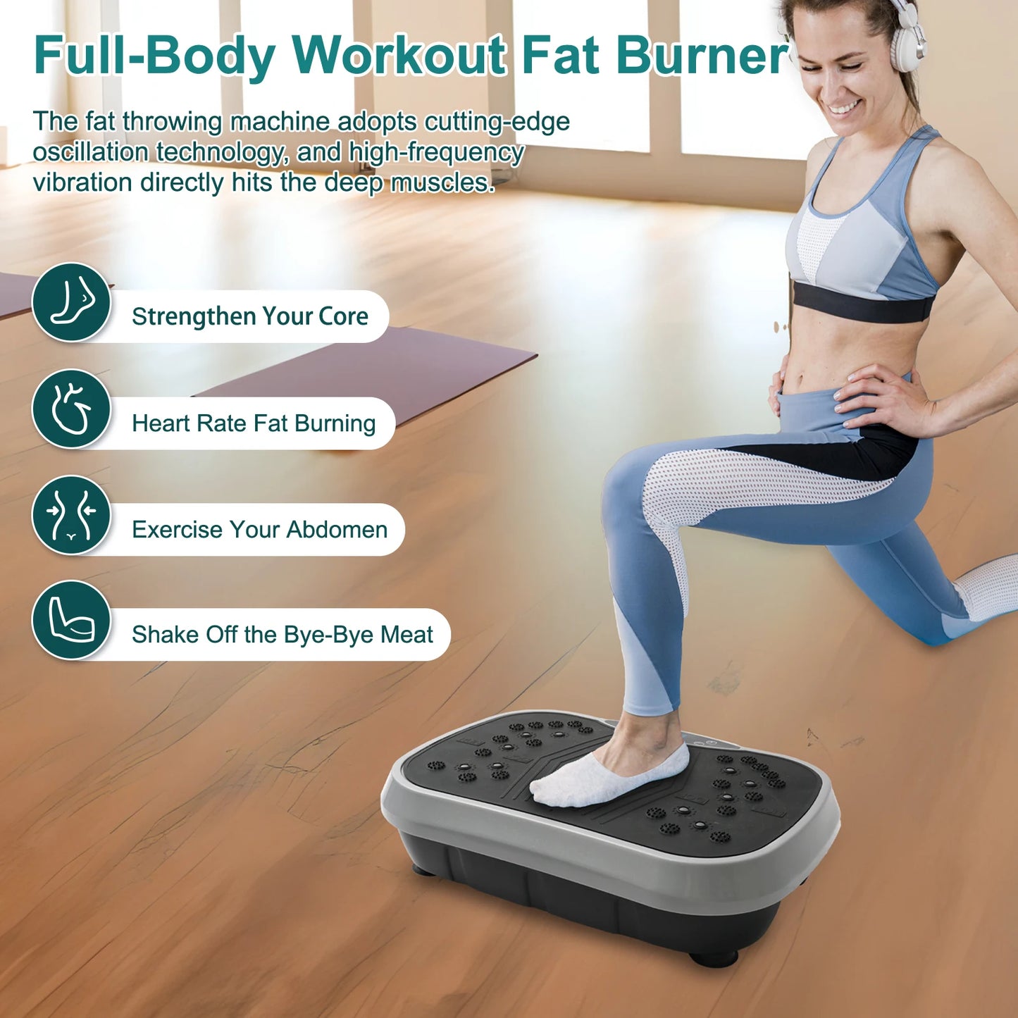 N Vibration Plate Exercise Machine For Whole Body Fat Burn - Revitalize Mind Body