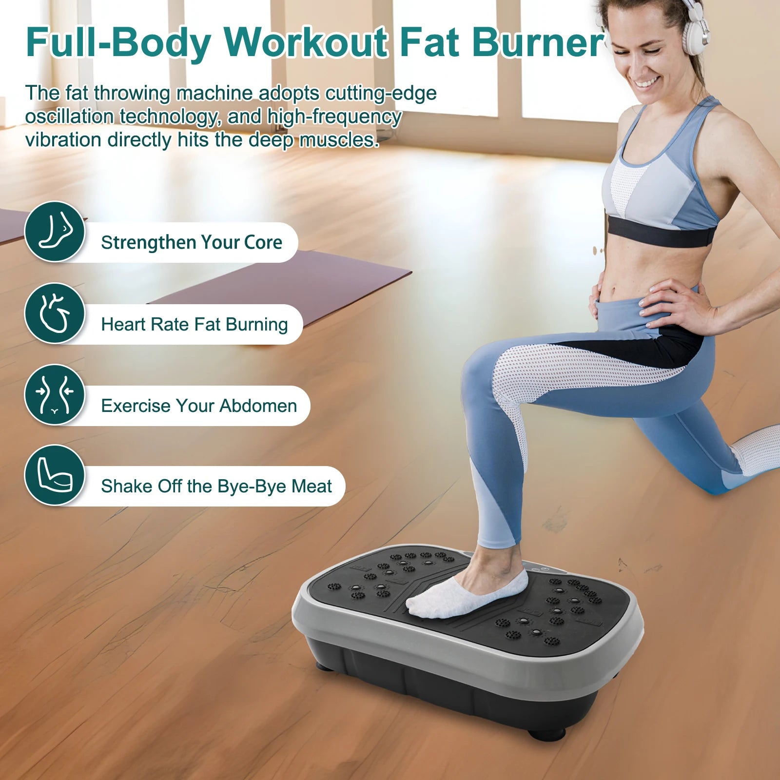N Vibration Plate Exercise Machine For Whole Body Fat Burn - Revitalize Mind Body