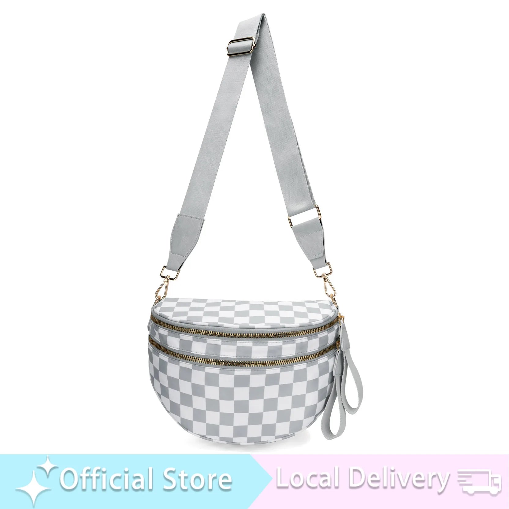 Doyogicn Iris Leopard Nylon Bum Bag Fanny Pack Everyday Essentials - Revitalize Mind Body