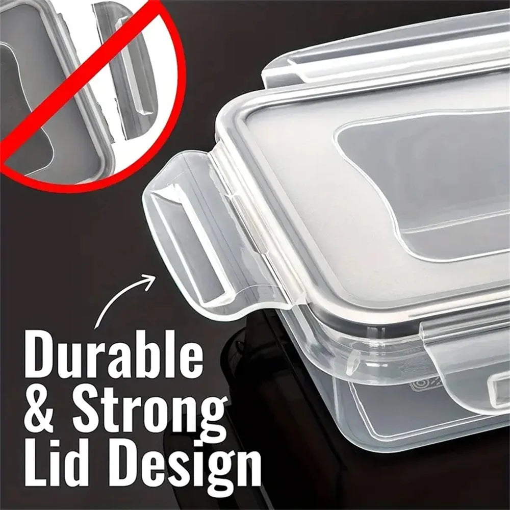 NONED 12-Piece Airtight Lunch Boxes Microwave Safe BPA Free - Revitalize Mind Body