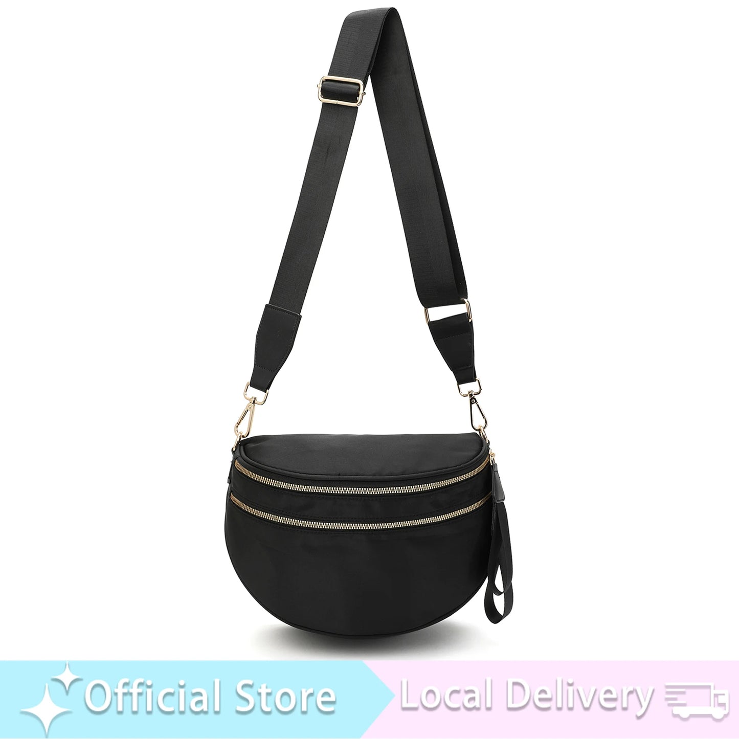 Doyogicn Iris Leopard Nylon Bum Bag Fanny Pack Everyday Essentials - Revitalize Mind Body