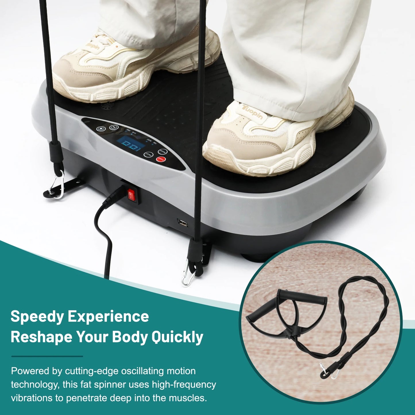 N Vibration Plate Exercise Machine For Whole Body Fat Burn - Revitalize Mind Body