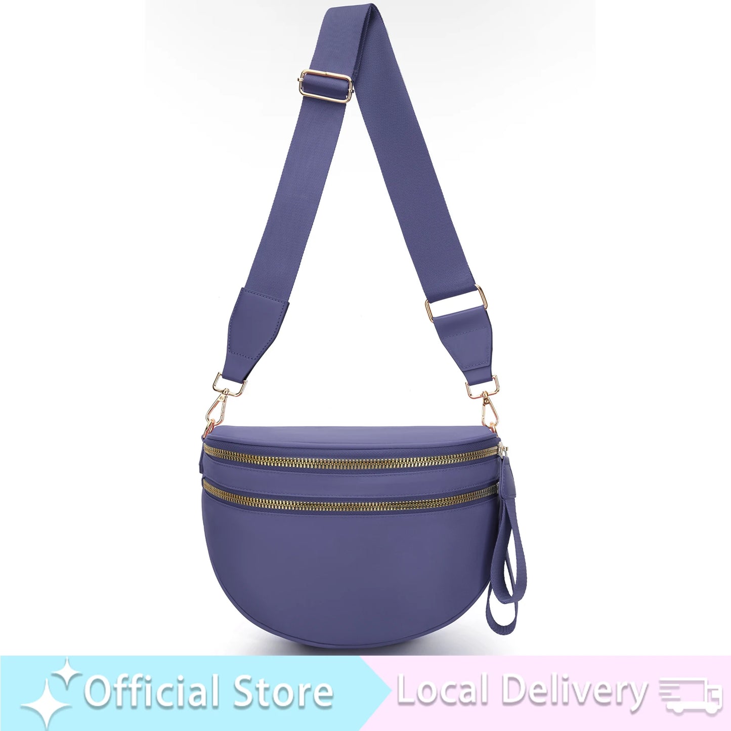 Doyogicn Iris Leopard Nylon Bum Bag Fanny Pack Everyday Essentials - Revitalize Mind Body
