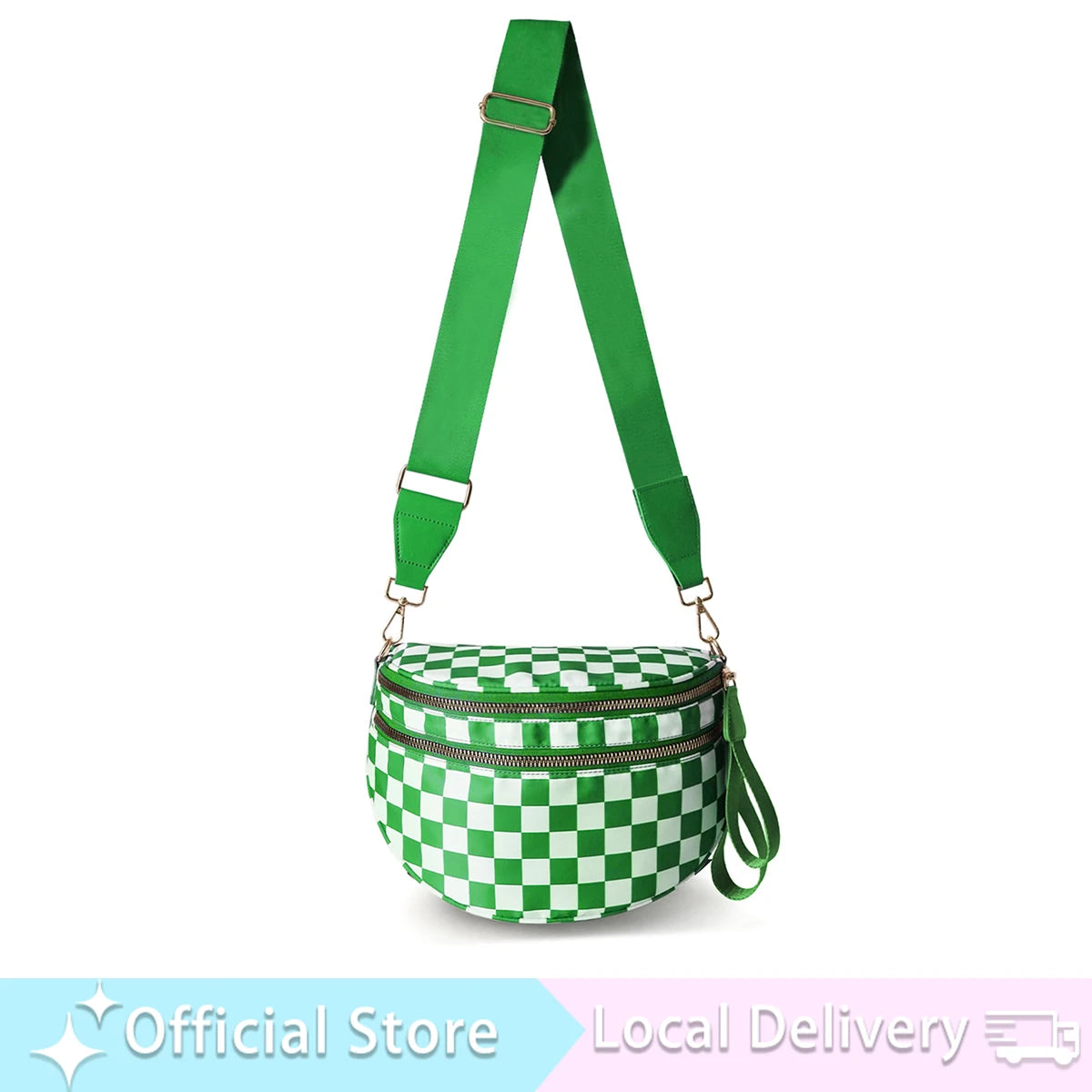 Doyogicn Iris Leopard Nylon Bum Bag Fanny Pack Everyday Essentials - Revitalize Mind Body