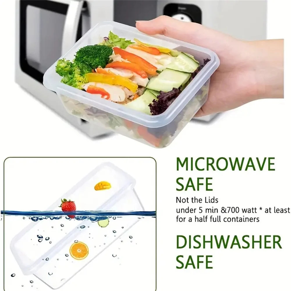 NONED 12-Piece Airtight Lunch Boxes Microwave Safe BPA Free - Revitalize Mind Body