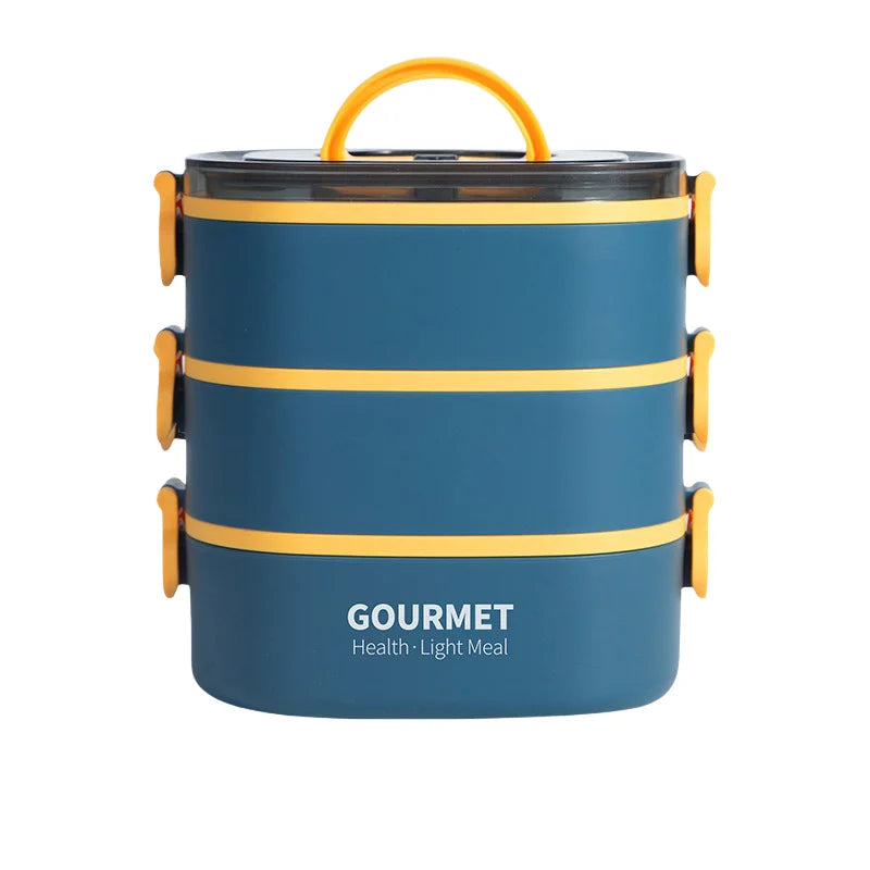 Three Layer Stackable Bento Box Leakproof Microwave Safe Lunch Container - Revitalize Mind Body