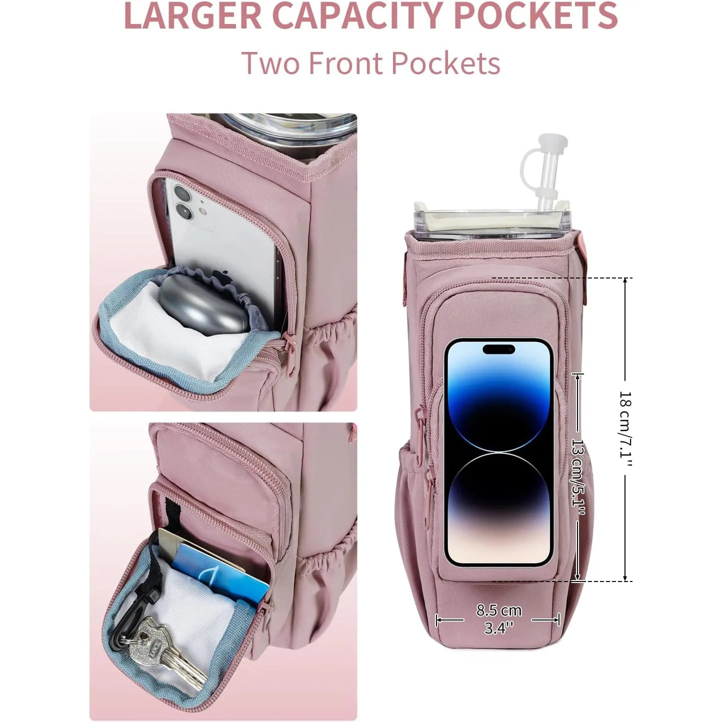 NONECN Thermal Insulated Water Bottle Bag Kettle Outdoor Hiking - Revitalize Mind Body