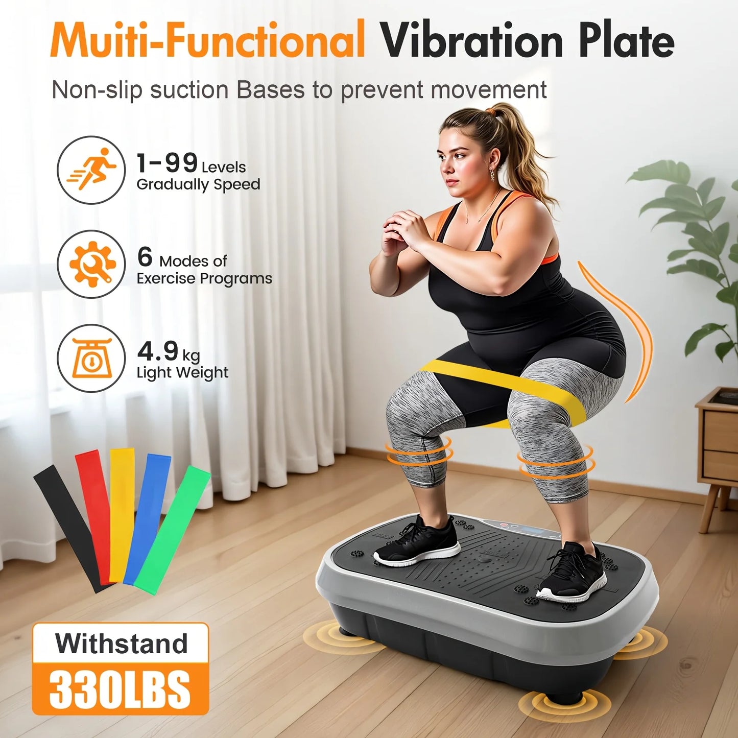 ATMDOG 200-Speed Magnetic Vibration Plate Exercise Machine - Revitalize Mind Body