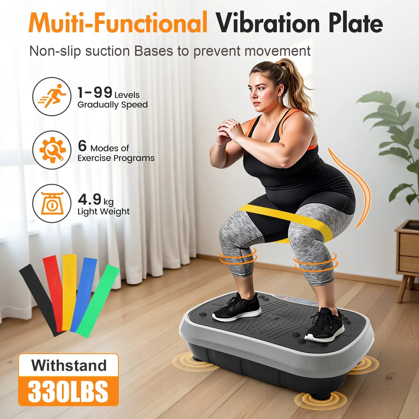 ATMDOG 200-Speed Magnetic Vibration Plate Exercise Machine - Revitalize Mind Body