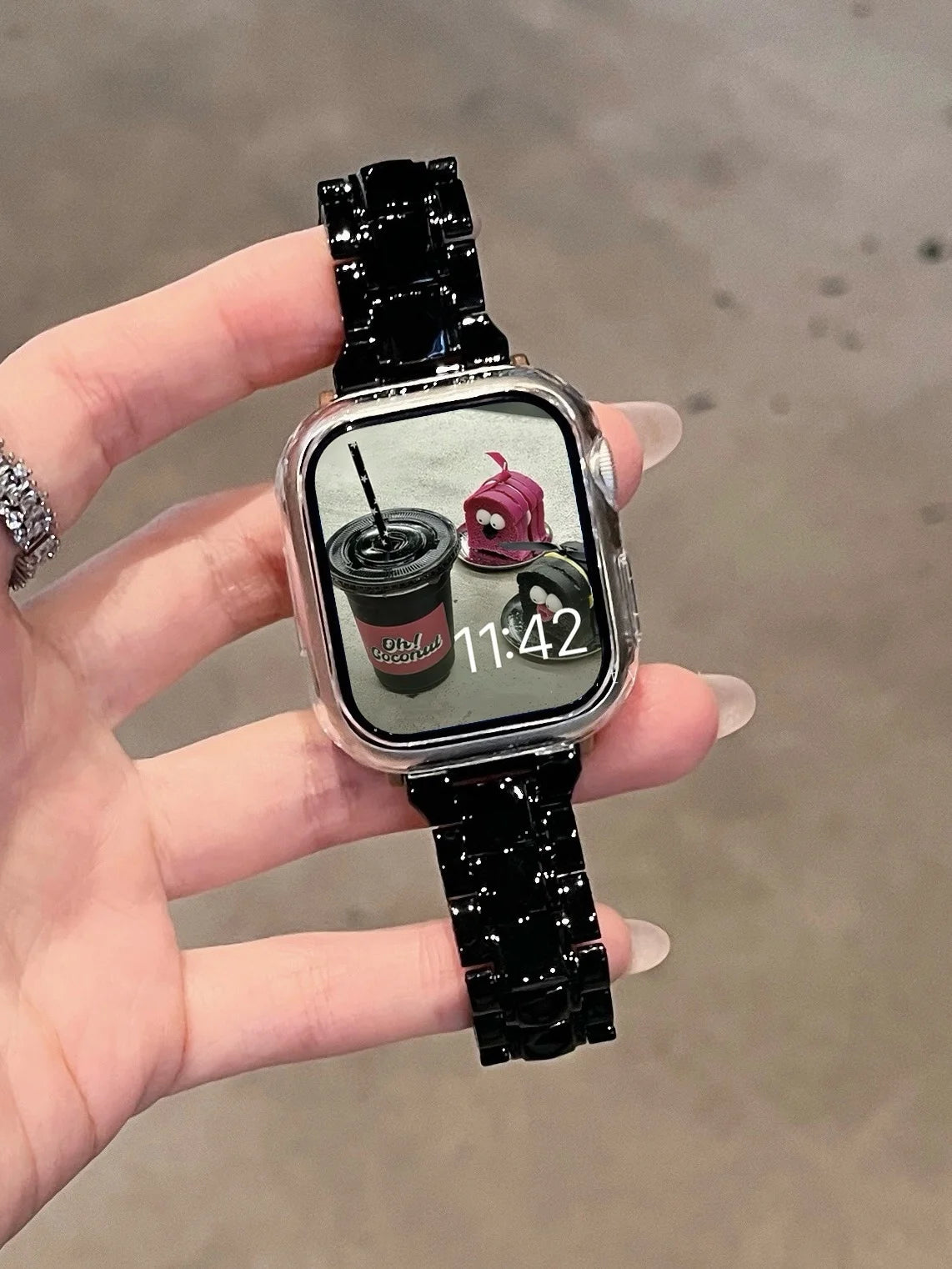 JBAILI Transparent Laser Acrylic Apple Watch Band For iWatch - Revitalize Mind Body