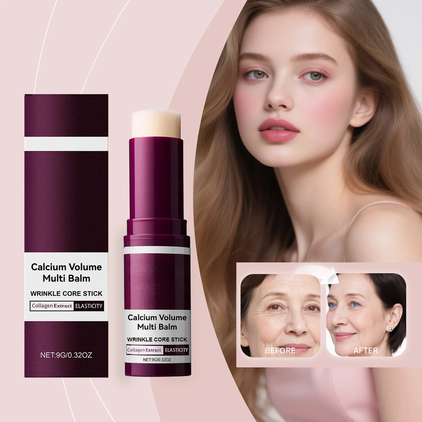 Moisturizing Hydrating Anti Aging Brightening Collagen Balm Stick - Revitalize Mind Body