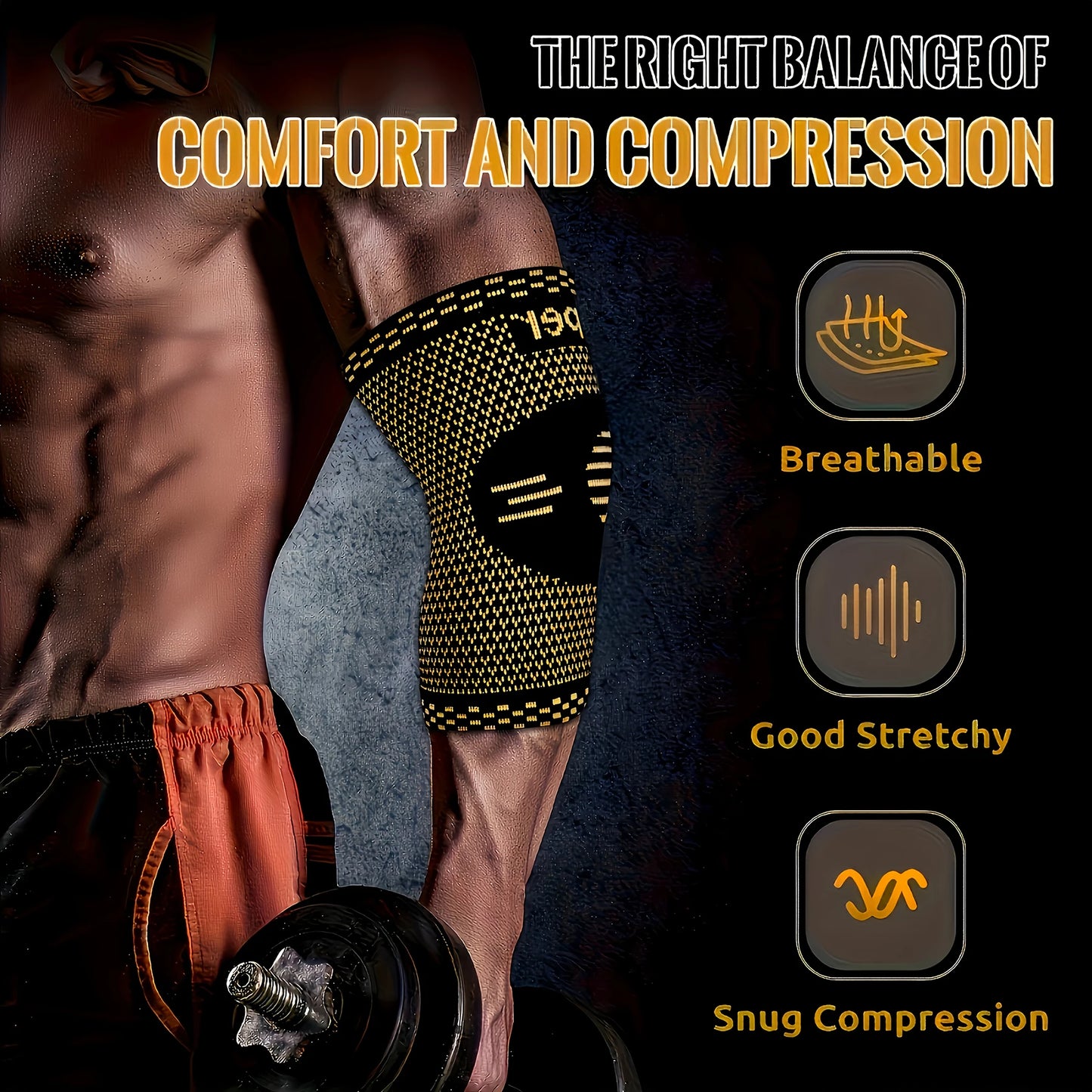 Copper Ion Elbow Pads Protective Sleeves for Sports - Revitalize Mind Body