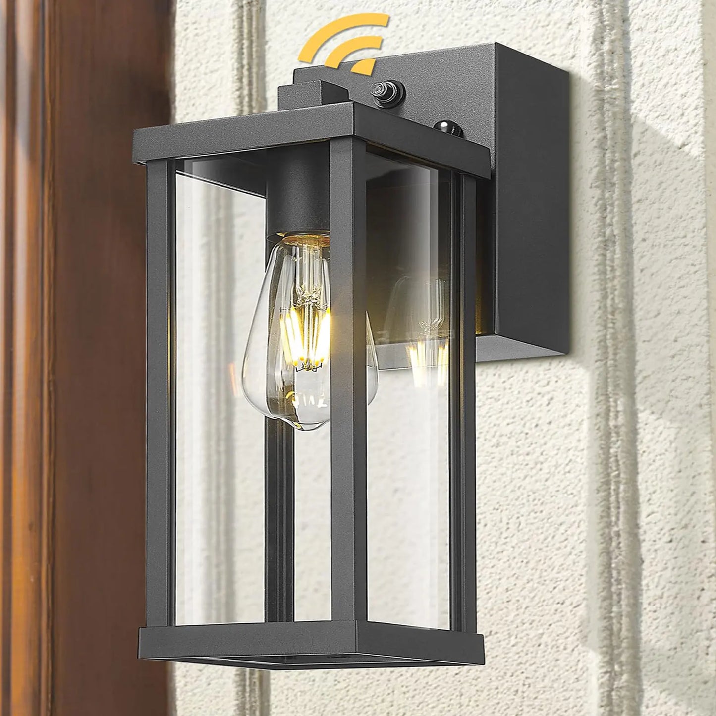 Porch Light With GFCI Outlet Dusk To Dawn Wall Mount - Revitalize Mind Body