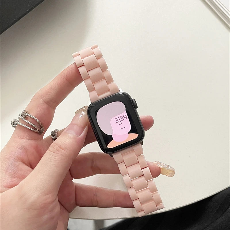 JBAILI Transparent Laser Acrylic Apple Watch Band For iWatch - Revitalize Mind Body