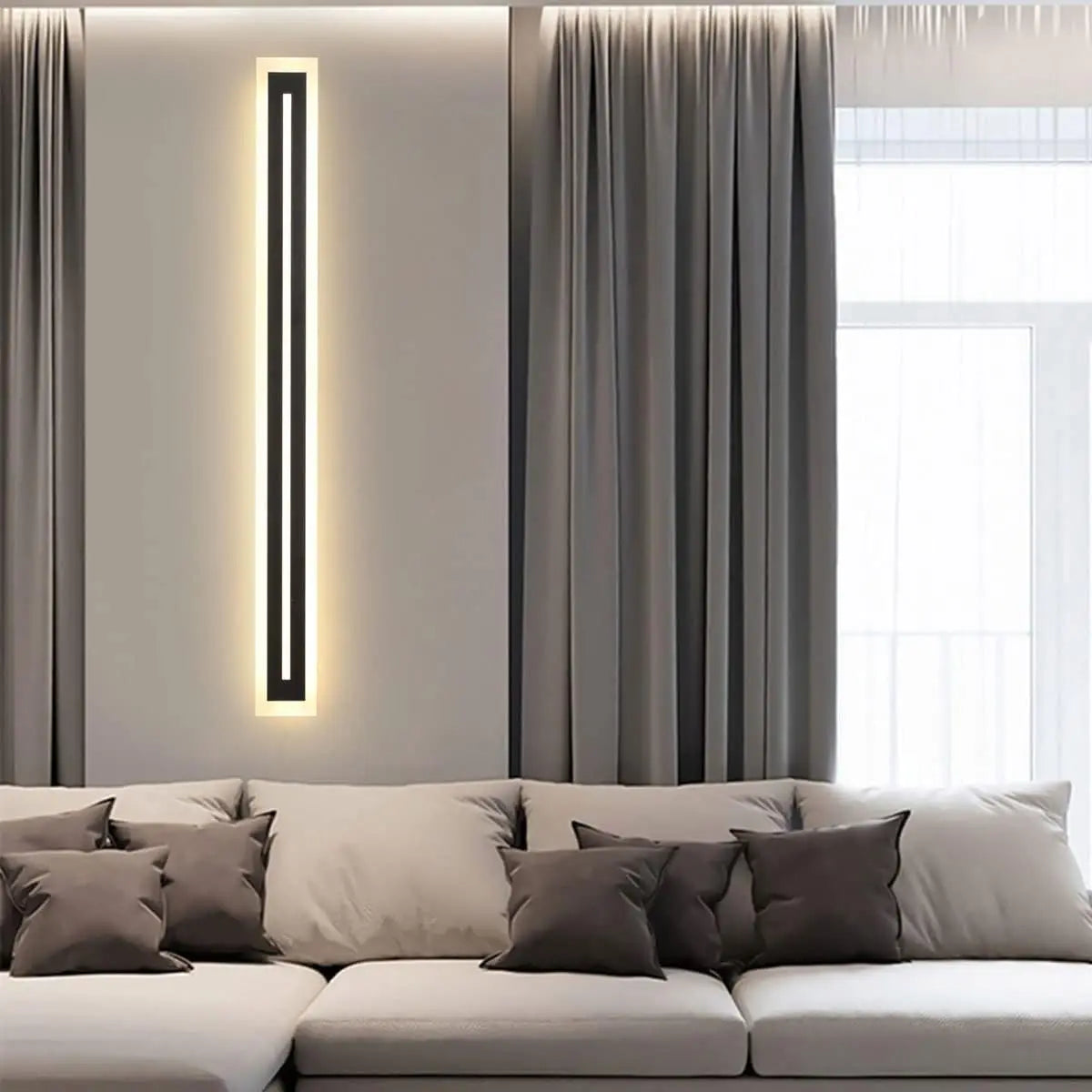 Outdoor Linear LED Wall Light Fixture Modern Frosted Acrylic IP67 - Revitalize Mind Body