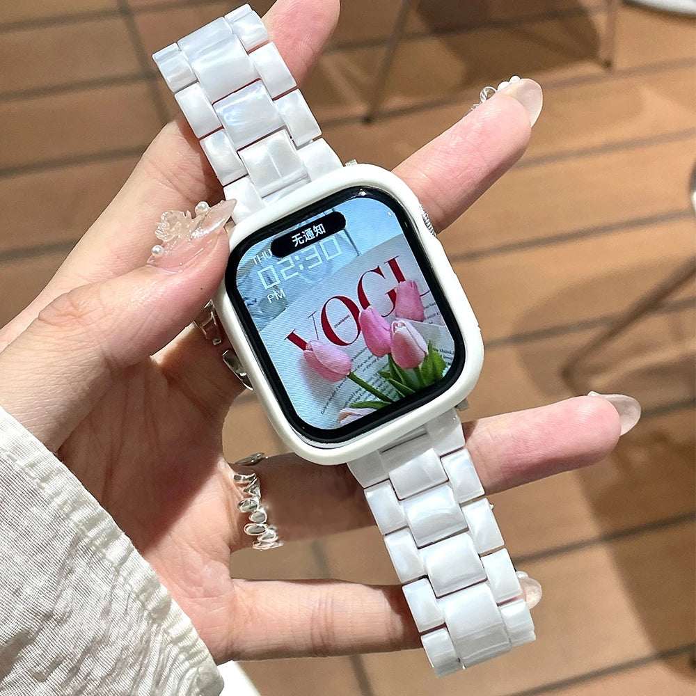 JBAILI Transparent Laser Acrylic Apple Watch Band For iWatch - Revitalize Mind Body