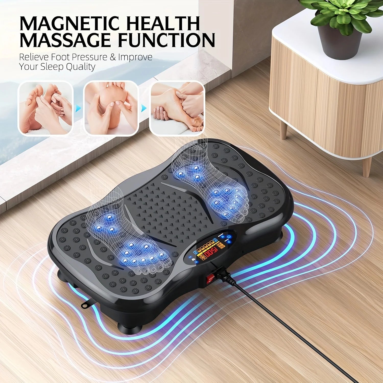 ATMDOG 200-Speed Magnetic Vibration Plate Exercise Machine - Revitalize Mind Body