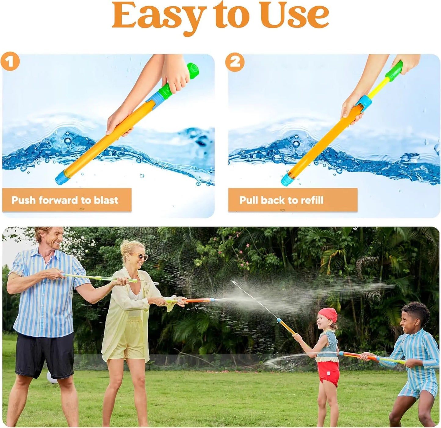 12 Pack Water Soaker Guns 16.5 Inch Pool Beach Toys - Revitalize Mind Body