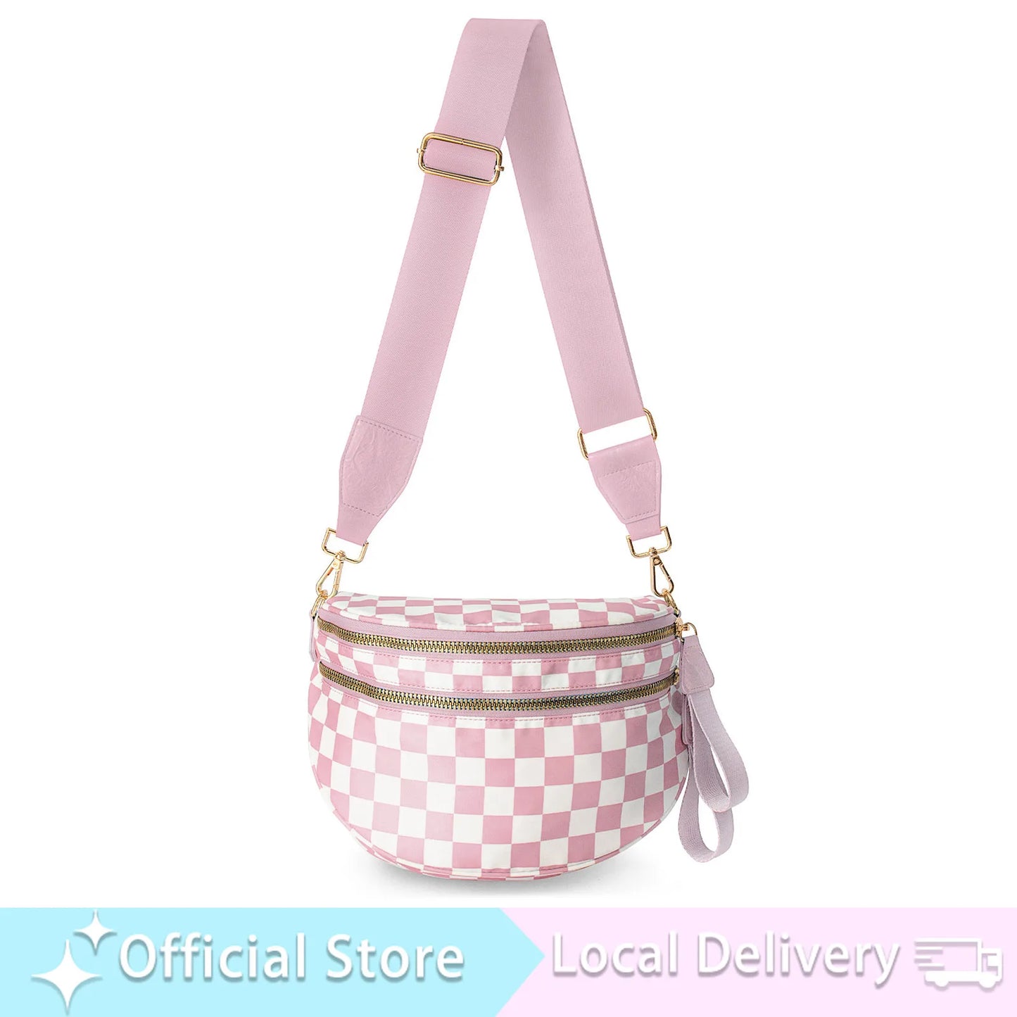 Doyogicn Iris Leopard Nylon Bum Bag Fanny Pack Everyday Essentials - Revitalize Mind Body