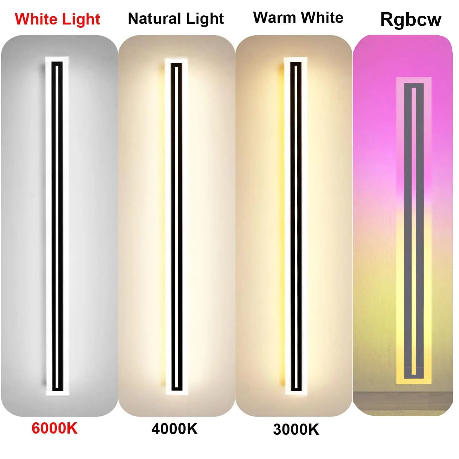 Outdoor Linear LED Wall Light Fixture Modern Frosted Acrylic IP67 - Revitalize Mind Body