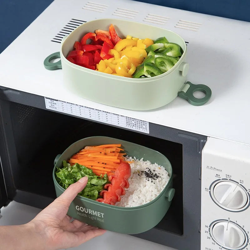 Three Layer Stackable Bento Box Leakproof Microwave Safe Lunch Container - Revitalize Mind Body