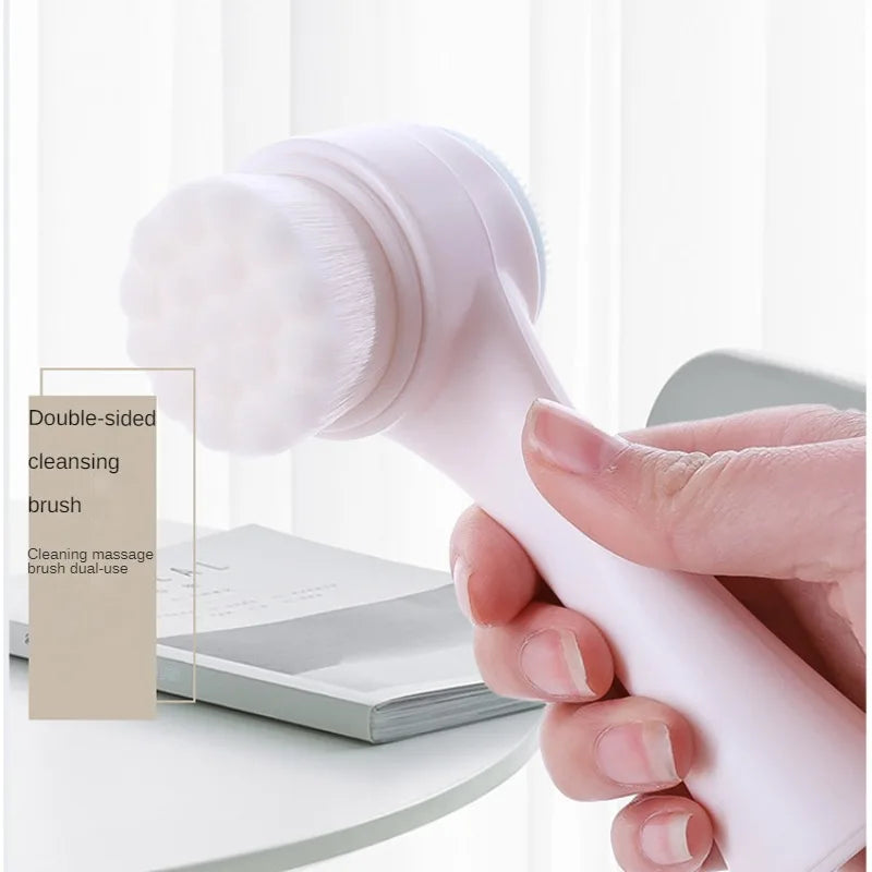 CZSAE Silica Gel Facial Brush Double Sided Exfoliating Cleanser - Revitalize Mind Body