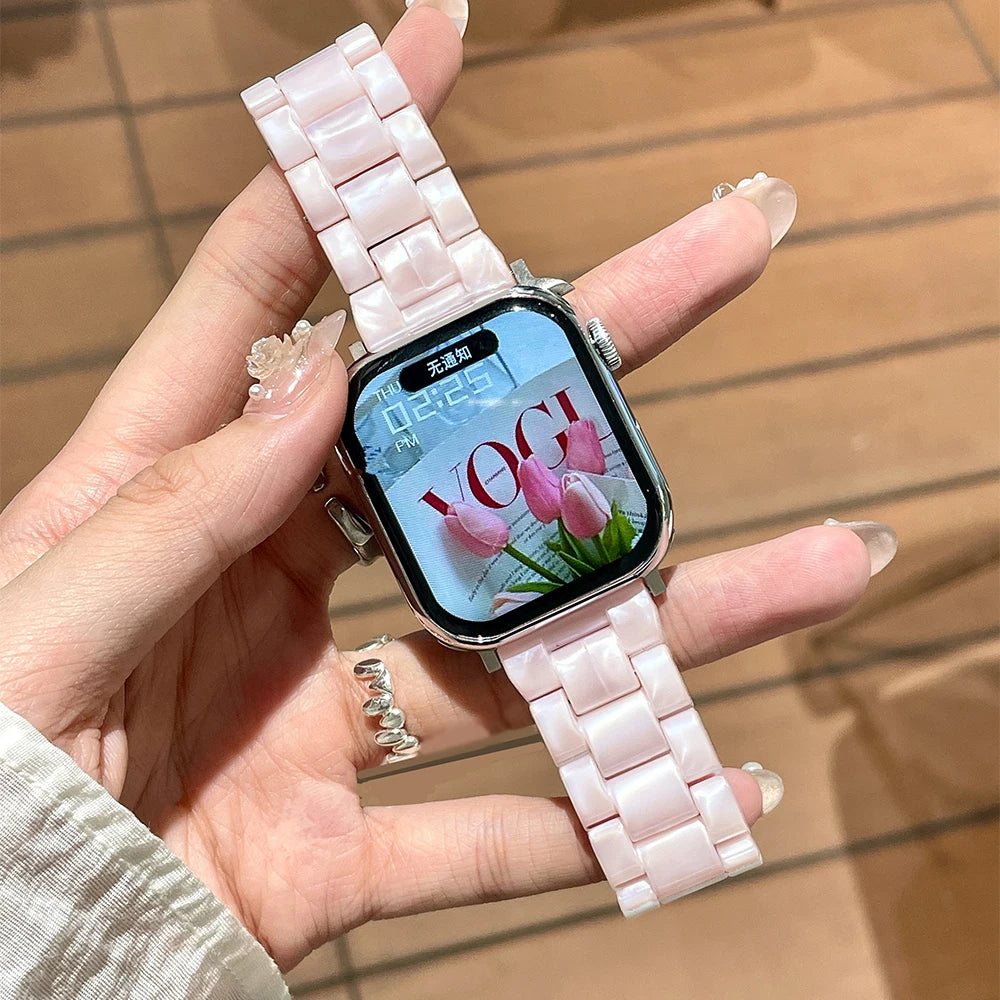 JBAILI Transparent Laser Acrylic Apple Watch Band For iWatch - Revitalize Mind Body