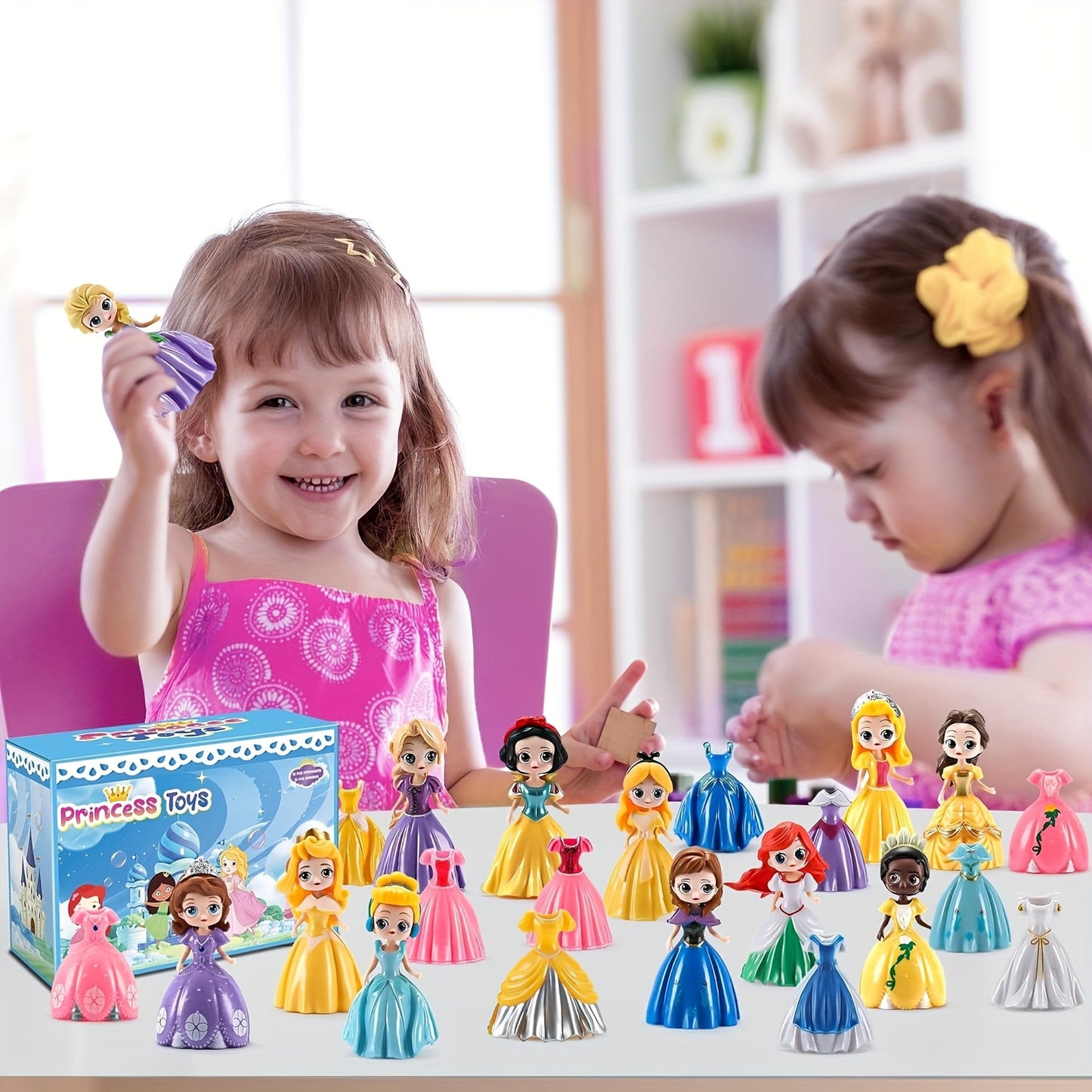 Disney Princess 24 Piece Premium Fashion Toy Set Collection