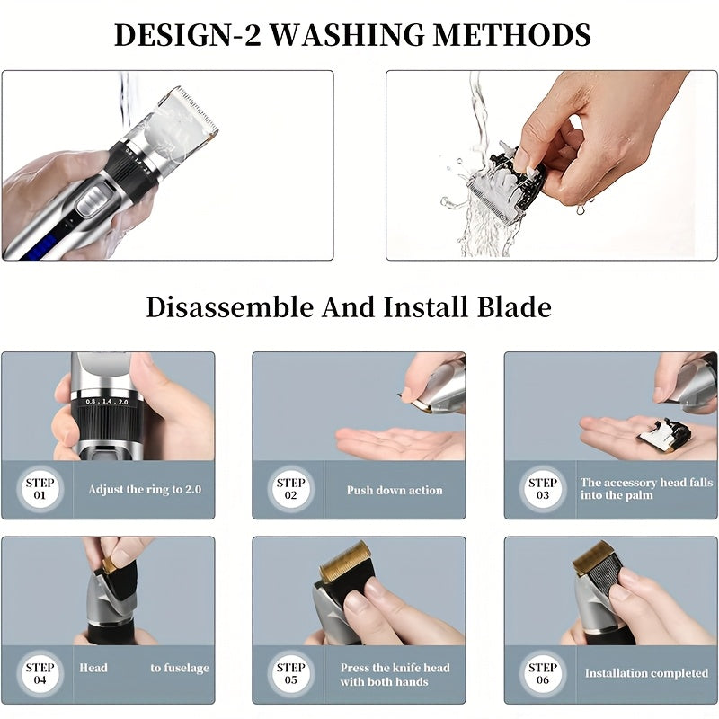 [Electric Pet Hair Trimmer] Cordless Electric Pet Hair Trimmer Set - Quiet, Suitable For Dogs And Cats - Revitalize Mind Body