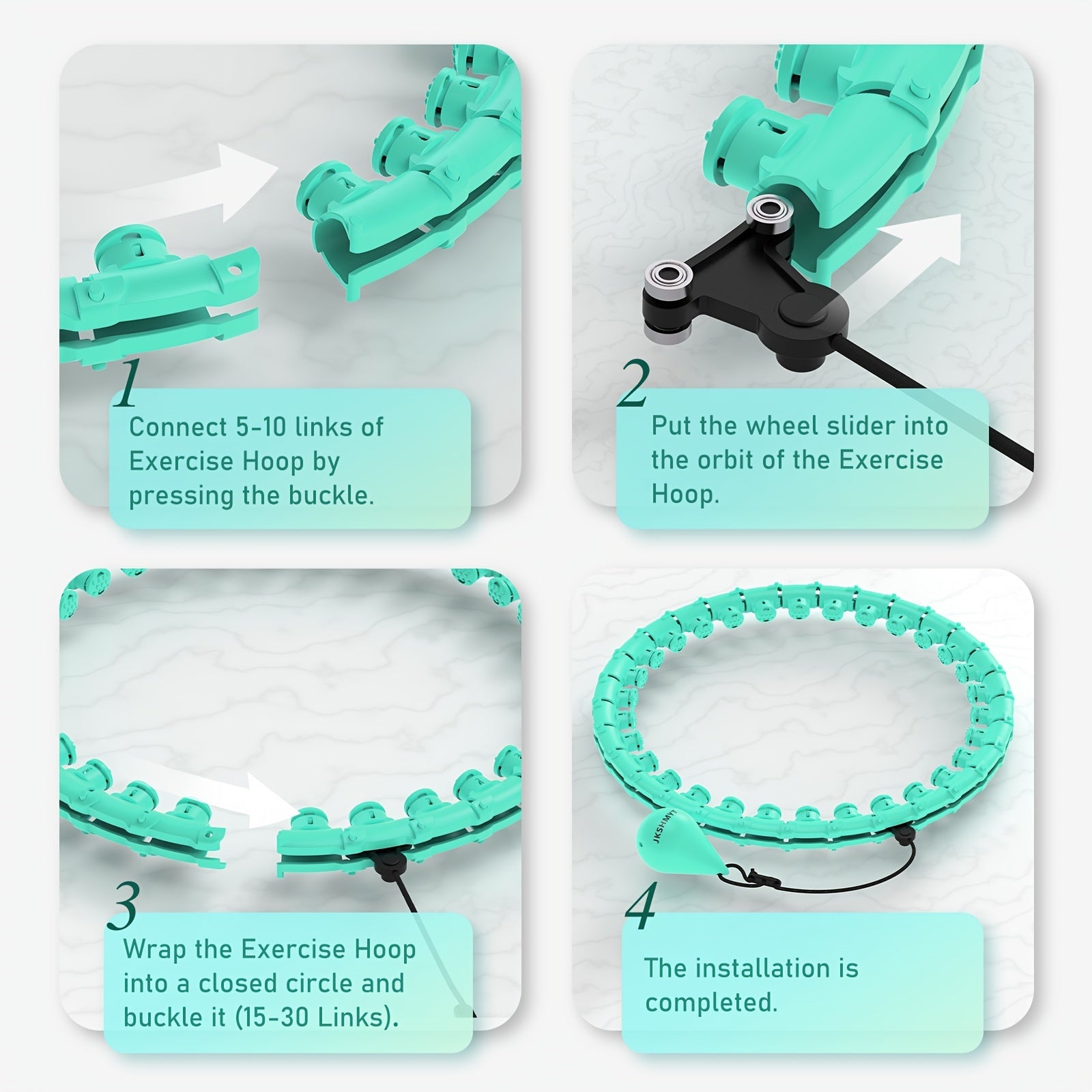 JKSHMYT Weighted Pilates Ring With 30 Detachable Links For Training - Revitalize Mind Body