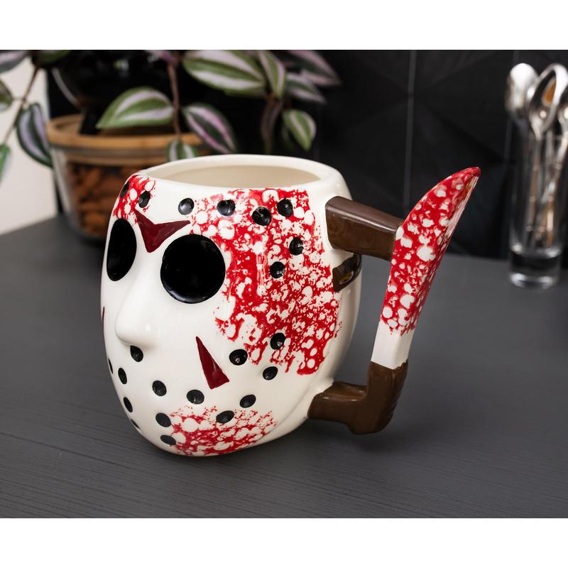 Silver Buffalo Jason Voorhees Mug 3D Sculpted Ceramic Coffee Cup