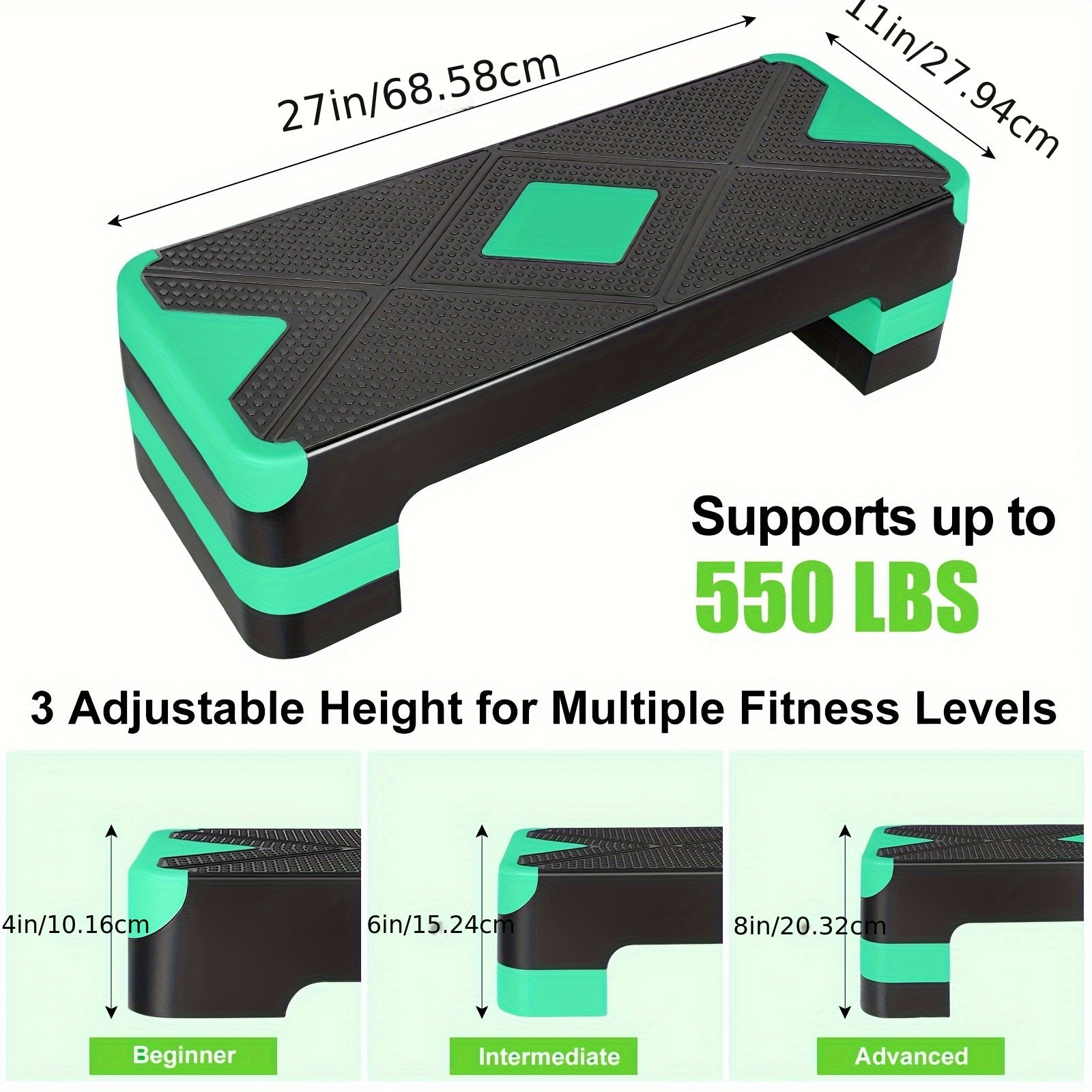 Adjustable Aerobic Stepper Platform for Home Workouts and Fitness Enthusiasts - Revitalize Mind Body