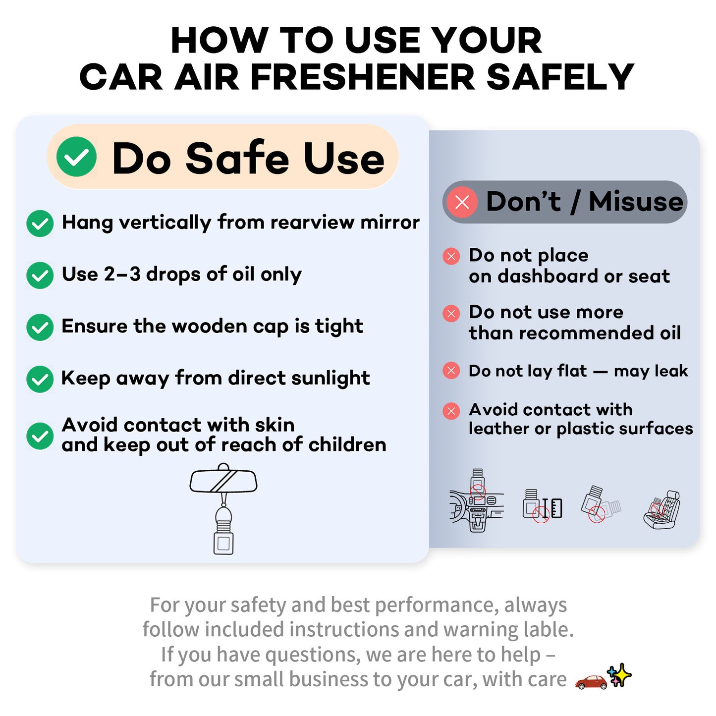 Hoogalife 4 Combo Car Air Fresheners Hanging Diffuser