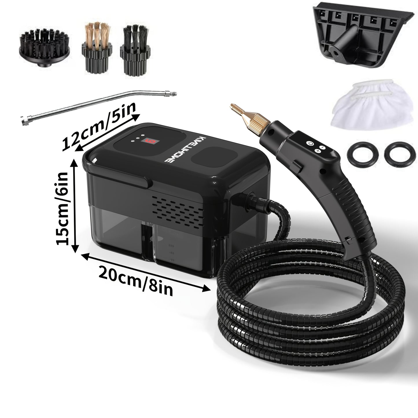KinetiHome High Pressure Steam Cleaner Handheld for Home Use