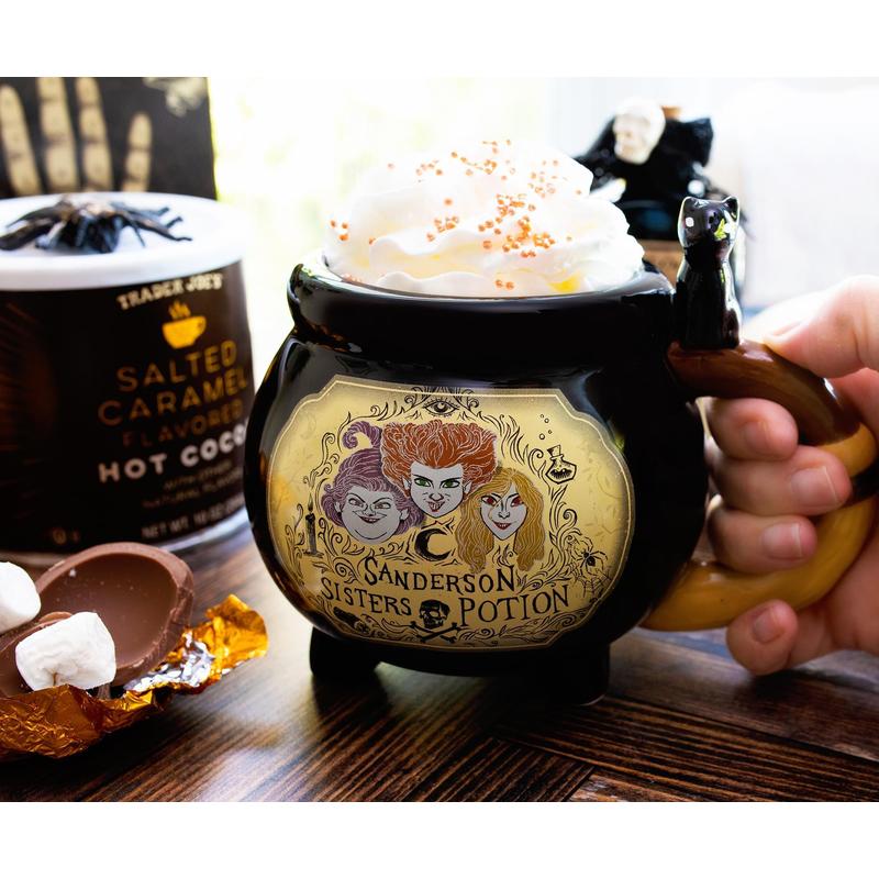 Silver Buffalo Disney Hocus Pocus Cauldron 3D Sculpted Ceramic Mug