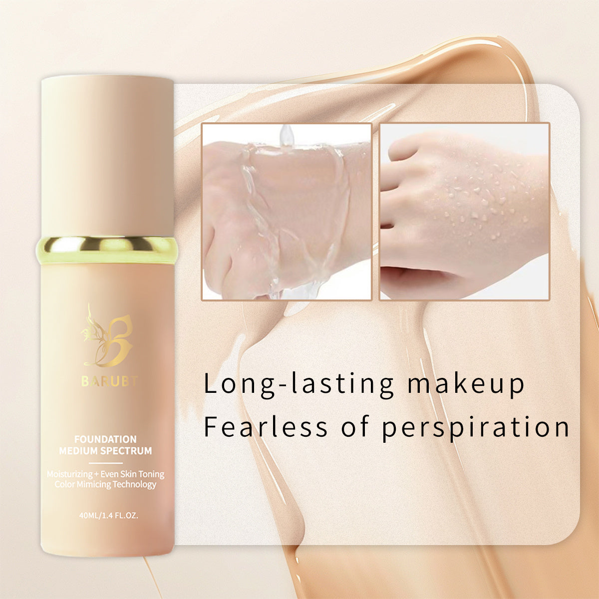 BARUBT Oil Control Moisturizing Liquid Foundation Matte Finish